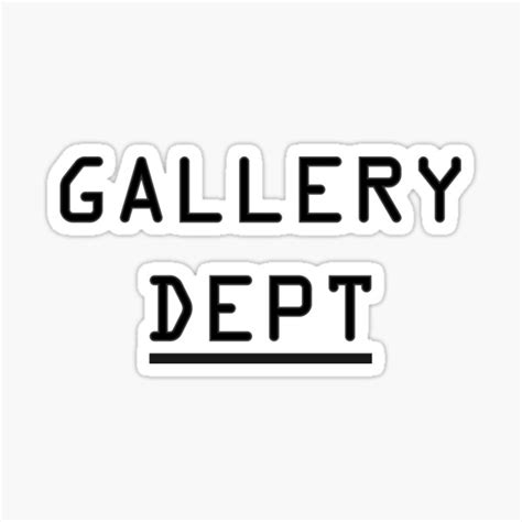 Gallery Dept Cute Gallery Sticker For Sale By Youzy Redbubble