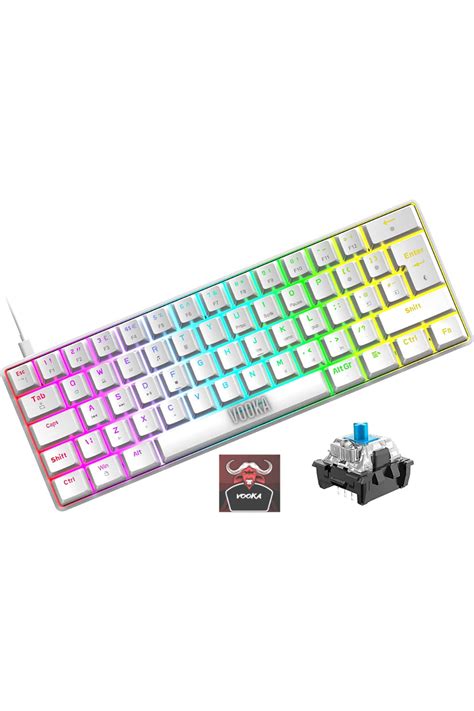 VOOKA Trol Blue Switch Mini Rgb Oyun Klavyesi Gaming Mekanik 62 Tuşlu