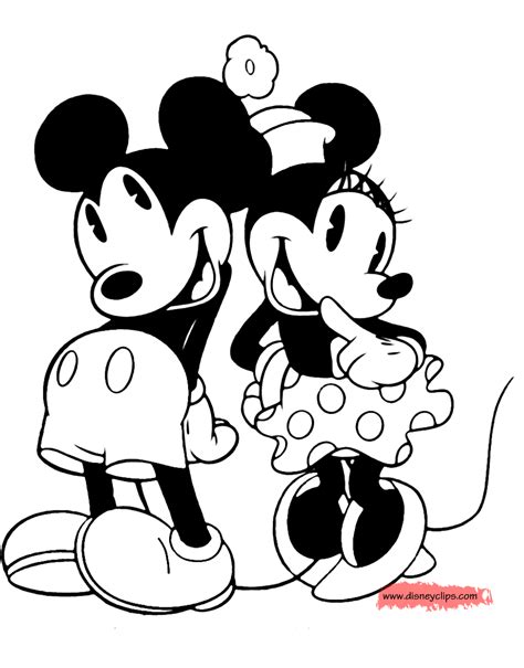 Classic Mickey And Friends Coloring Pages Disney S World Of Wonders