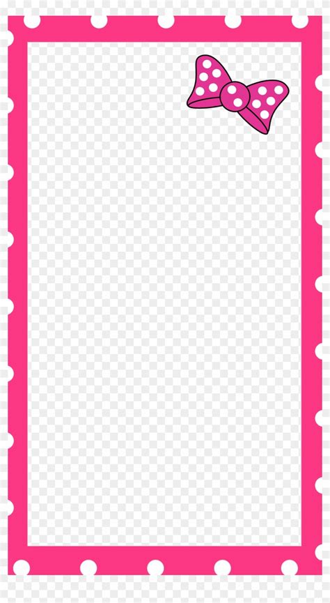 Minnie Mouse Border Png - Minnie Mouse Snapchat Filter, Transparent Png ...