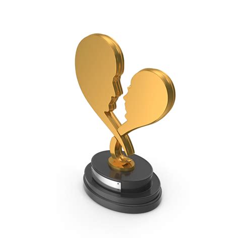 Trophy Award Face Hearts Gold PNG Images & PSDs for Download | PixelSquid - S11875727A