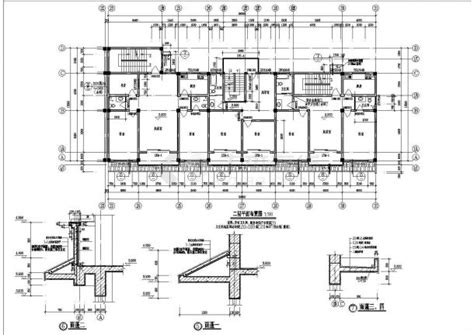 某经典沿街多层商住楼建筑cad参考图住宅小区土木在线