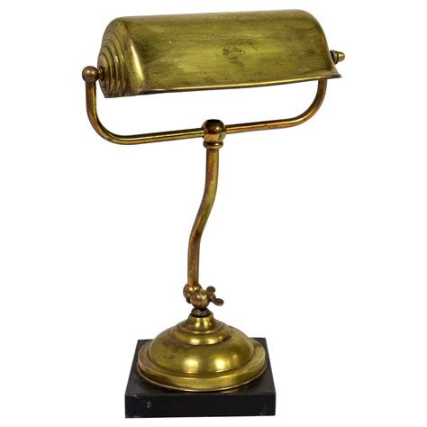 1940's French Brass Swivel Desk Lamp at 1stDibs