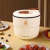 Yimwnyi Mini Rice Cooker Electric Hot Pot Portable Mini Ramen Pot For Steaming Stir Frying