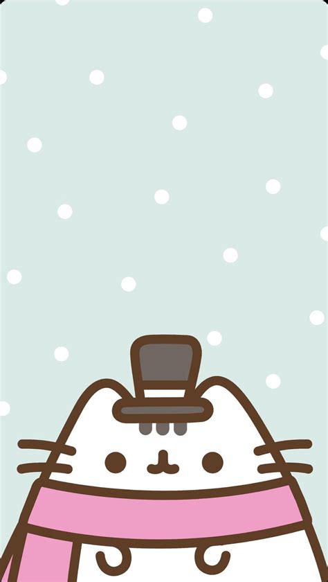 Pusheen Winter Wallpaper Pusheen Christmas Winter Wallpaper