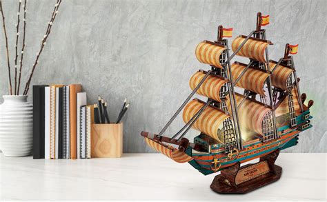 Amazon Fanbusa D Led Puzzle Ship Model Kit Model Ship For Adults