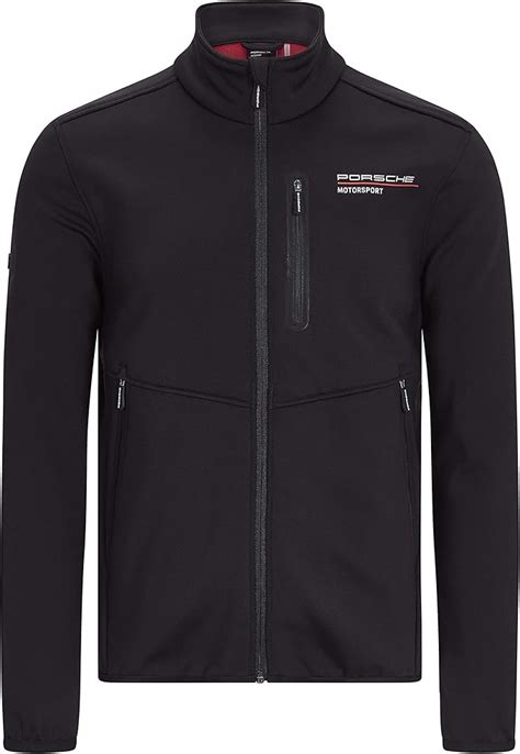 Porsche Motorsport Men S Black Softshell Jacket Amazon Ca Clothing