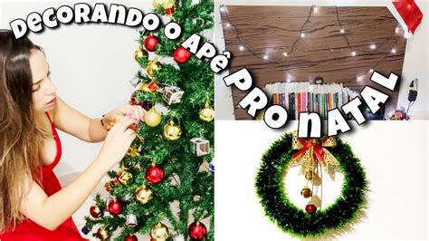 DECORANDO O APTO PRO NATAL comprando enfeites montando a árvore de