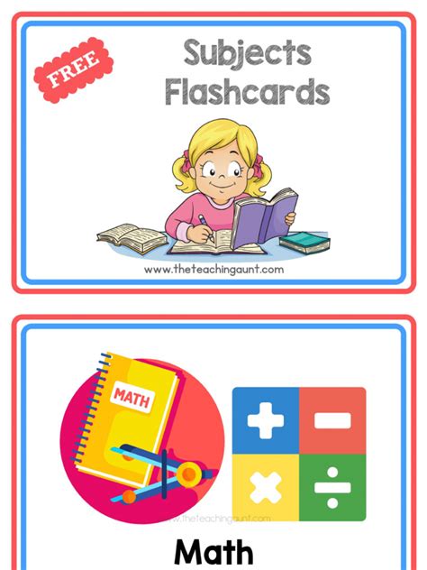 Free Subjects Flashcards | PDF