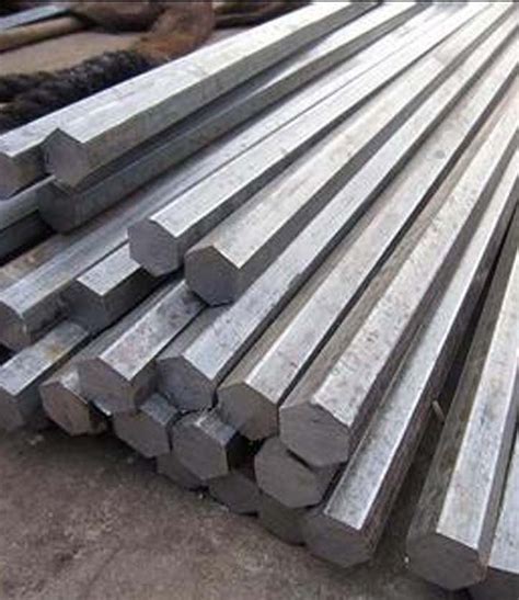 Hexagonal Bright Steel Bars Single Piece Length 6 Meter ID