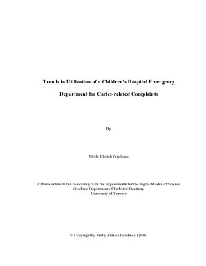 Fillable Online Tspace Library Utoronto Trends In Pediatric Emergency