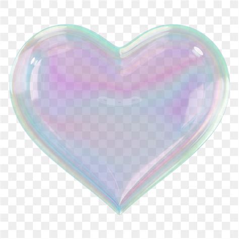 Iridescent Heart Png D Element Premium Png Rawpixel