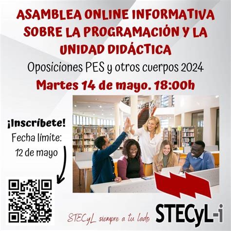 Oposiciones Asambleas Online Informativas Mayo Secundaria Y