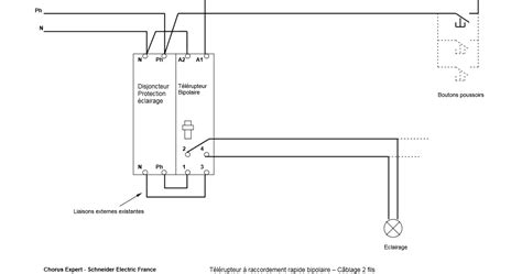 schema de raccordement télérupteur schneider schema electrique