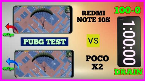 Redmi Note 10 S Vs Poco X2 Pubg Test Poco X2 Vs Note 10s 100 Battery