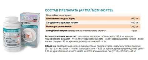 Артра МСМ Форте — как принимать и сколько стоит