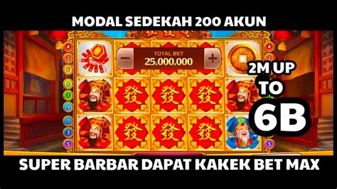 MAIN BARBAR BANYAK SUPER BET MAX FAFAFA UP TO 6B MODAL SEDEKAH 2M