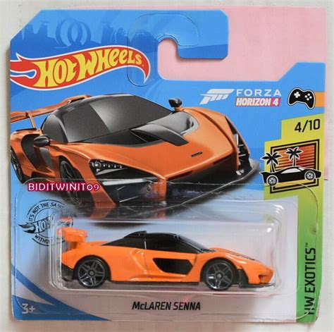 Hot Wheels 2019 Case N Hw Exotics Mclaren Senna Orange Short Card