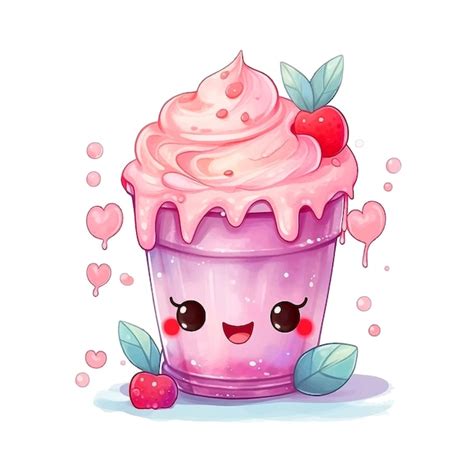 Premium Vector | Cute milkshake ilustration