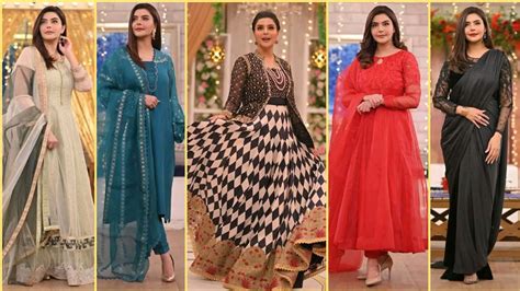 2022 New Nida Yasir Dress Designs Most Popular Morning Show Host Nida