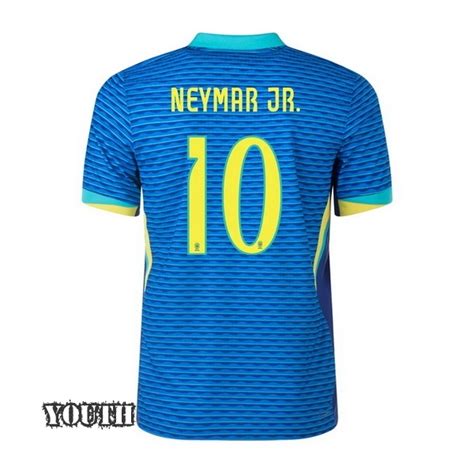 Neymar Brazil Away Youth Soccer Jersey