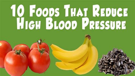 High Blood Pressure 10 Foods That Reduce High Blood Pressure Youtube