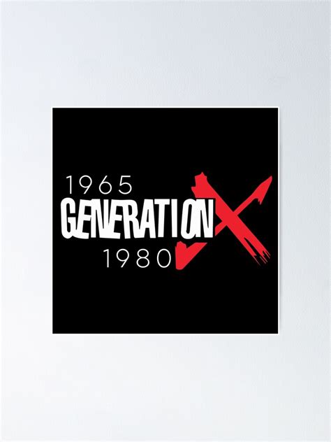 "Generation X" Poster for Sale by TomOGotchi | Redbubble