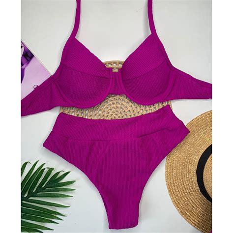 Hot Pants Anarruga Conjunto Biquíni Retrô Meia Taça calcinha Hot Pant Asa delta gringo