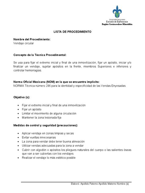 Vendaje Circular | PDF