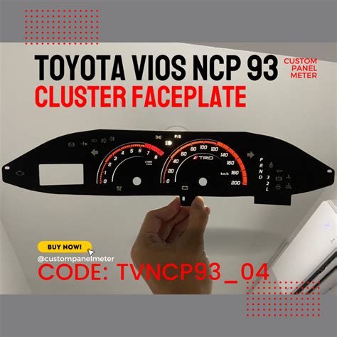 Toyota Vios Dugong” Ncp93 Gen2 Automatic Cluster Face Plate Panel