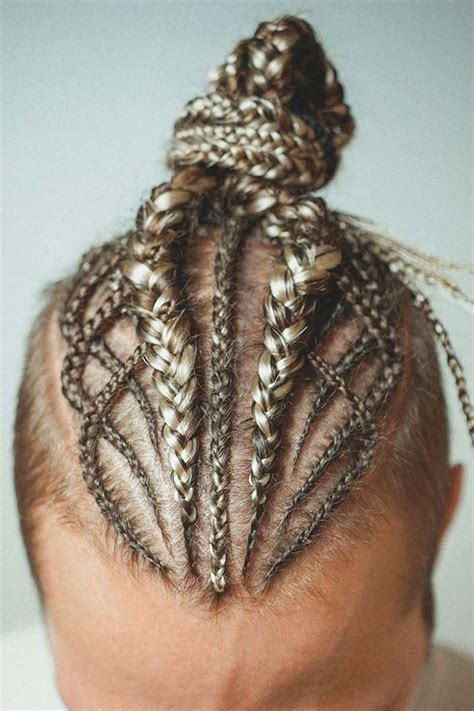 The Selective Photo Gallery Of The Best Ideas For Man Bun Braids