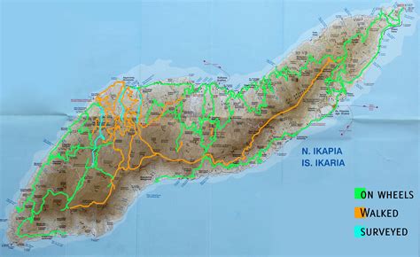 Ikaria Greece Map