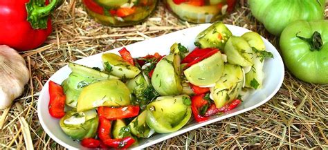Маринованные зеленые помидоры на зиму рецепт с пошаговым фото