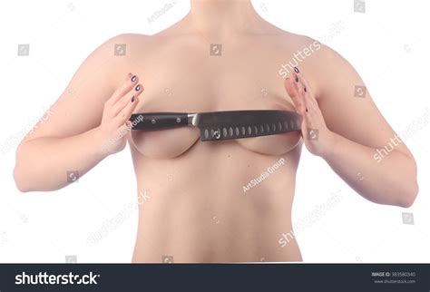 Naked Restaurant Chef Knife Menu Studio Stock Photo 383580340 Shutterstock