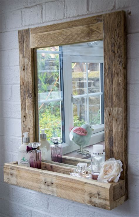 15 Collection Of Rustic Oak Framed Mirrors