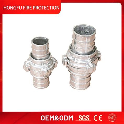 Aluminum Gost Standard Fire Hose Coupling With Gost Type Fire Nozzle