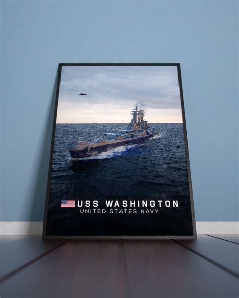 USS Washington Artwork Poster - Etsy