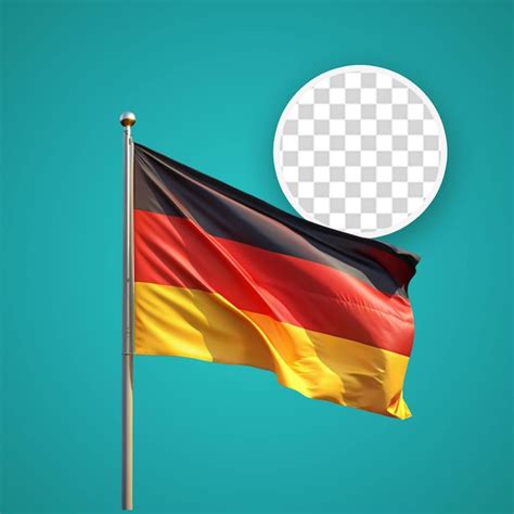 Premium PSD | Wavy flag of germany