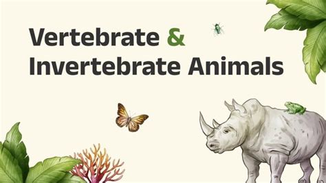 Vertebrate & Invertebrate Animals | Google Slides & PPT