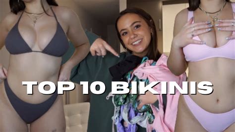 Bikini Collection Try On Haul Top 10 Bikinis Fave Brands YouTube