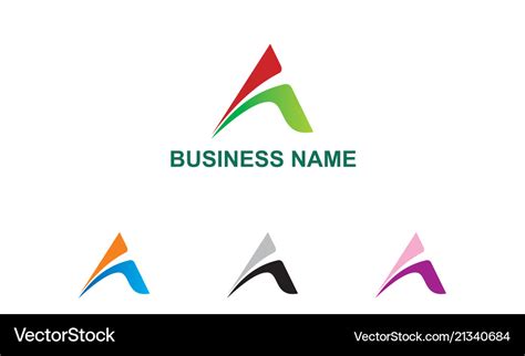 Triangle business logo Royalty Free Vector Image