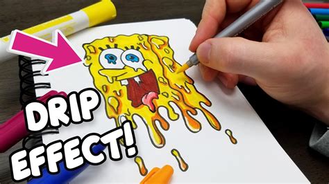 How To Draw Drip Effect Epic Spongebob Edition Youtube