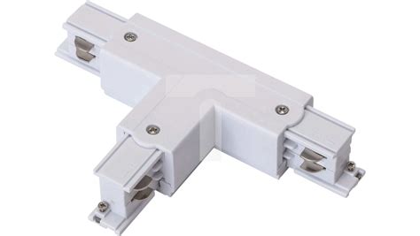 Łącznik szynoprzewodu IP20 3 fazowy biały TRACK T CONNECTOR T R2 4W