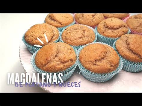 Deliciosas magdalenas de plátano y nueces la receta perfecta para