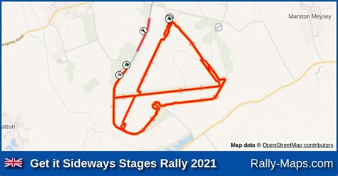 Streckenverlauf Get It Sideways Stages Rally 2021 RallyeKarte De