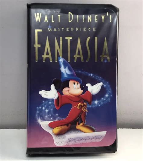 Walt Disney Masterpiece Fantasia Vhs Video Tape Black Clamshell Buy