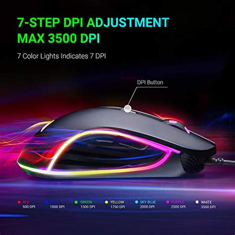 ABKONCORE M30 Gaming Mouse Wired USB Computer Mice For Game Daily 6