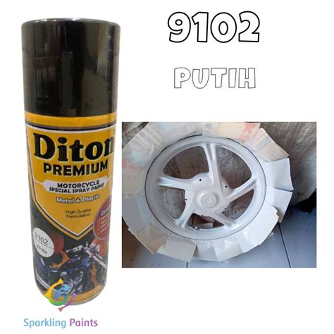 Jual Pilok Diton Premium White 9102 Cat Pilox Putih Mengkilap 400ml