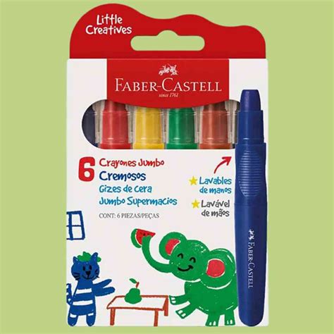 Giz de Cera Jumbo Retrátil Supermacio Faber Castell