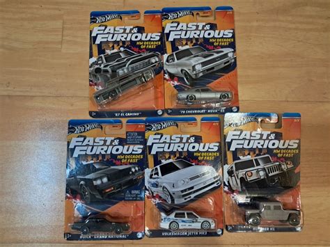 Hot Wheels Fast And Furious HW Decades Of Fast Set Hobbies Toys Toys Games On Carousell